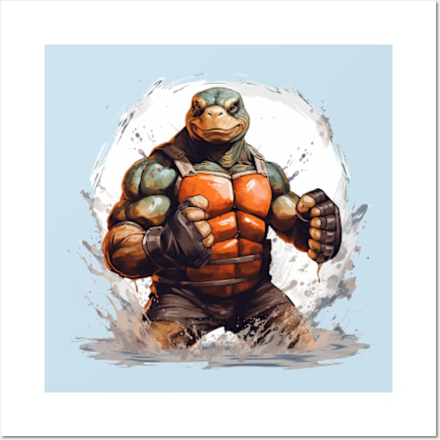 turtle fighter Wall Art by boxermaniac